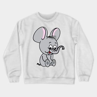 Happy Baby Elephant Crewneck Sweatshirt